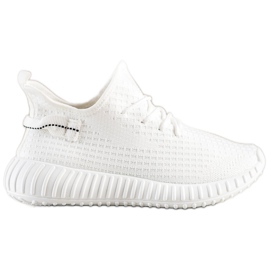 Marquiz Tekstylne Sneakersy białe