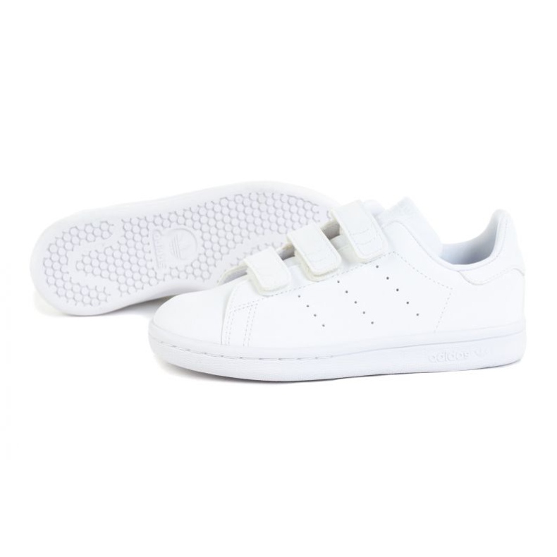 Buty adidas Stan Smith Jr FX7535 białe pomarańczowe