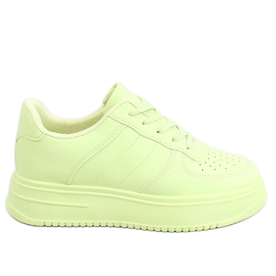 Buty sportowe damskie limonkowe G191 Green zielone