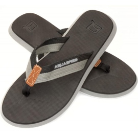 Klapki basenowe męskie Aqua-Speed Lagos kol 07 czarne szare