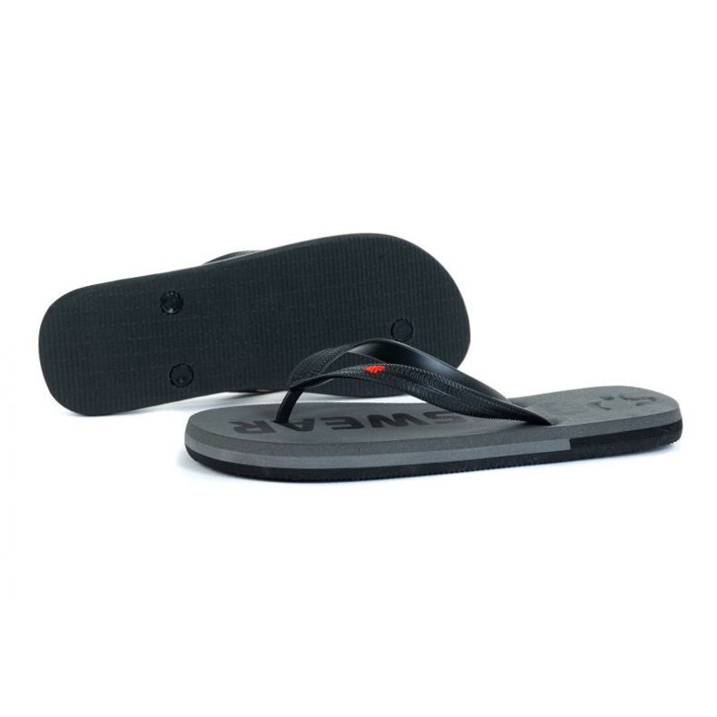 Klapki 4F M H4L21-KLM006 Ciemny Szary szare