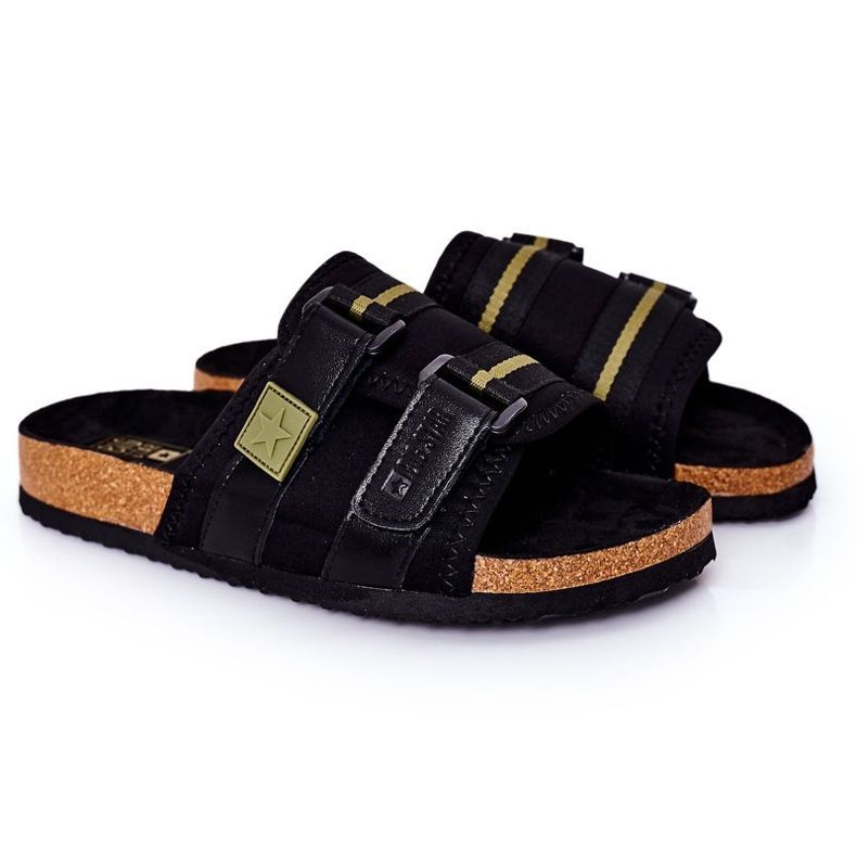 Męskie Profilowane Klapki Big Star HH174058 Czarne