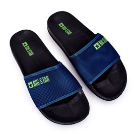 Męskie Klapki Big Star DD174708 Granatowe niebieskie