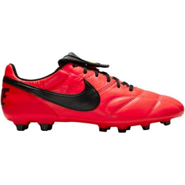 Buty piłkarskie Nike The Premier Ii Fg M 917803 607 czerwone pomarańcze i czerwienie