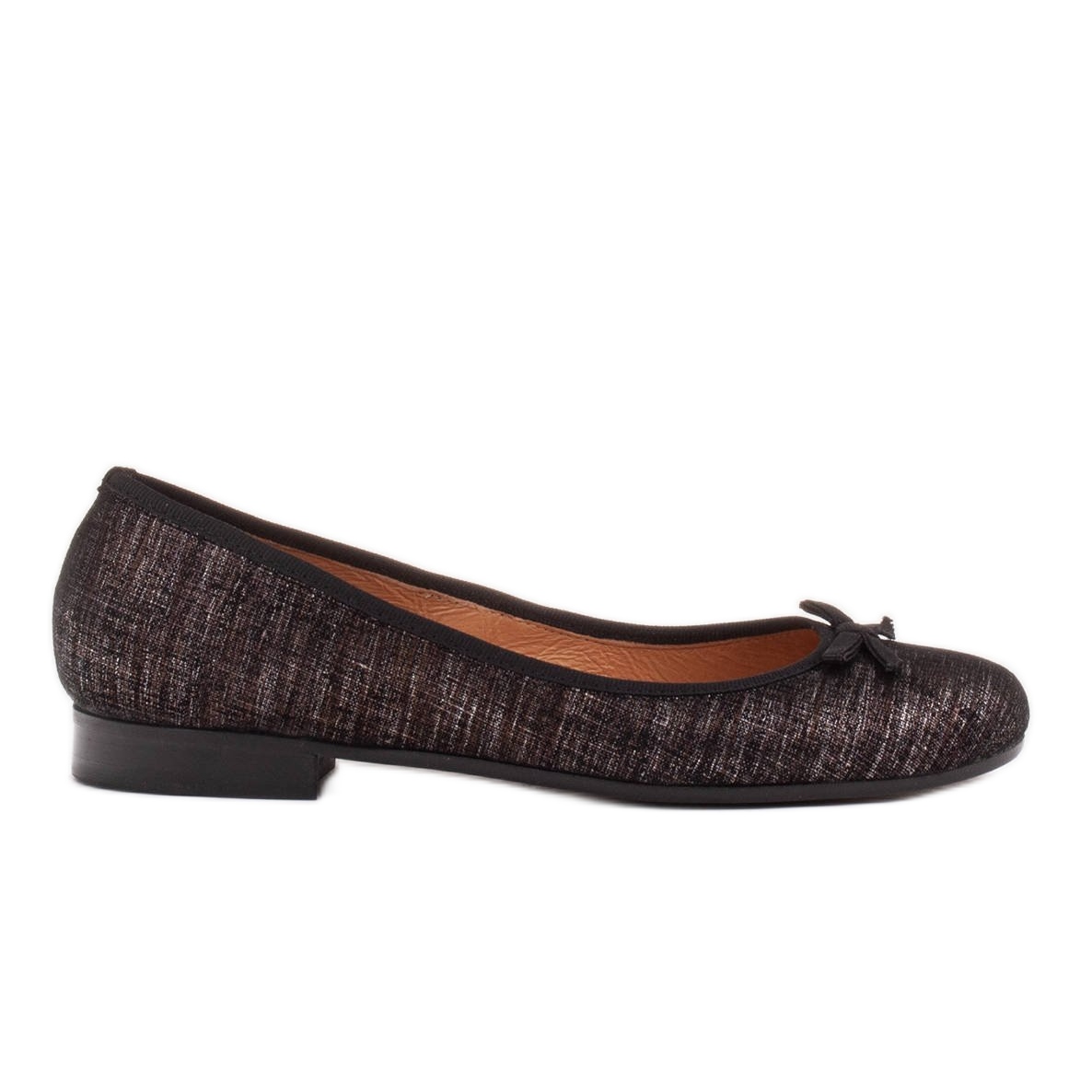 Marco Shoes Baleriny damskie Marco z wysokiej jakości zamszu naturalnego czarne