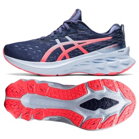 Buty do biegania Asics Novablast 2 W 1012B049 400 niebieskie