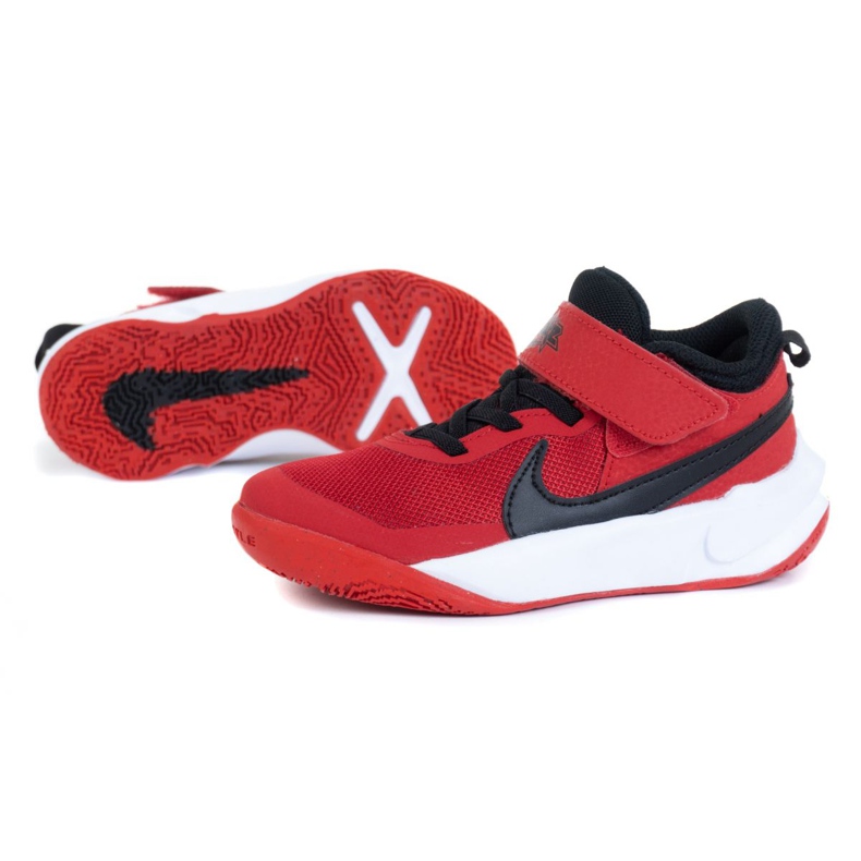 Buty Nike Team Hustle D 10 (PS) Jr CW6736-600 czerwone