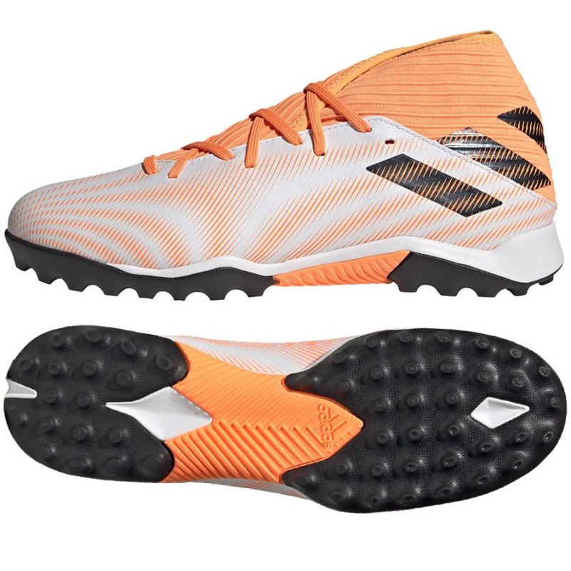 Buty piłkarskie adidas Nemeziz.3 Tf M FW7345 wielokolorowe pomarańcze i czerwienie