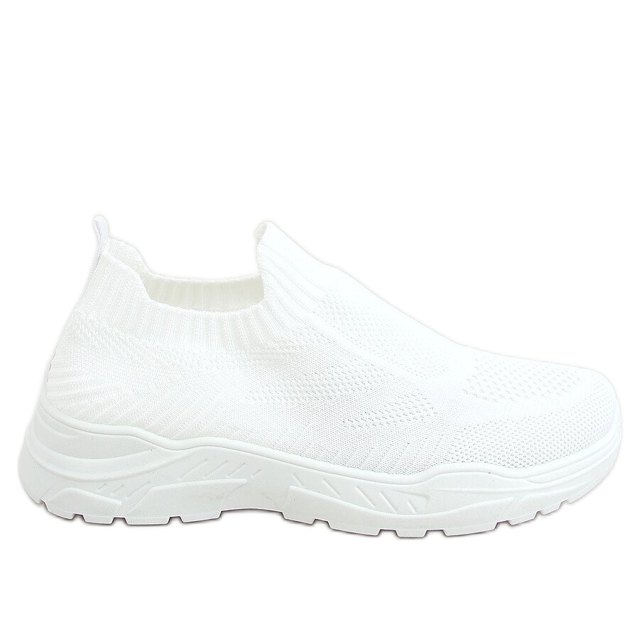 Buty sportowe skarpetkowe białe LA172P White