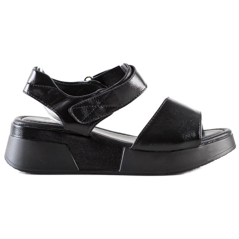 Weide Sandały Na Rzep czarne