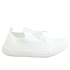 Trampki damskie skarpetkowe białe PC06P White