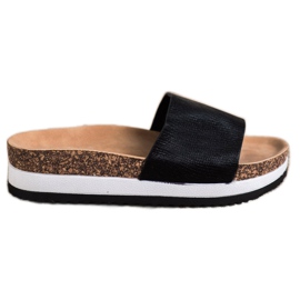 Kayla Klapki Na Platformie czarne