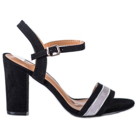 Cm Paris Sandałki Na Obcasie czarne