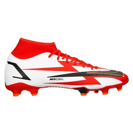 Buty piłkarskie Nike Superfly 8 Academy CR7 Mg M DB2854-600 szary/srebrny, biały, czerwony białe