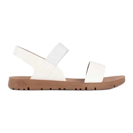 Cm Paris Klasyczne Sandały Ze Sprzączką białe