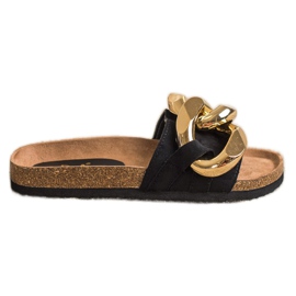 Sabatina Klapki Fashion czarne