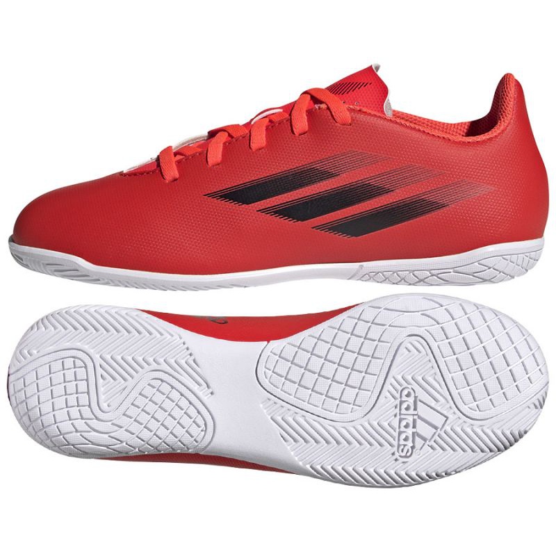 Buty piłkarskie adidas X Speedflow.4 In Jr FY3331 wielokolorowe pomarańcze i czerwienie