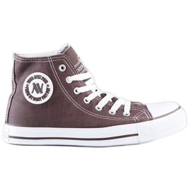 Wysokie Trampki New Age brązowe