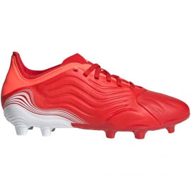 Buty piłkarskie adidas Copa Sense.1 Fg Jr FY6160 czerwone pomarańcze i czerwienie