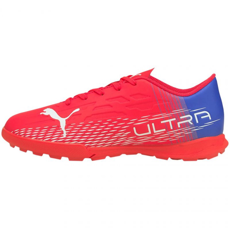 Buty piłkarskie Puma Ultra 4.3 Tt Jr 106541 01 czerwone pomarańcze i czerwienie