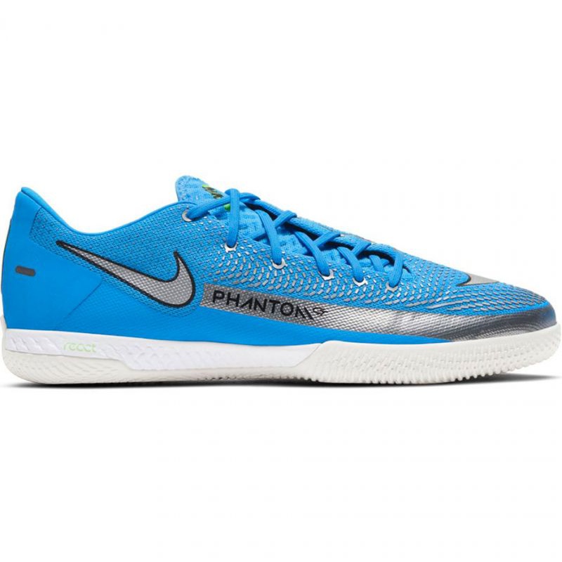 Buty piłkarskie Nike React Phantom Gt Pro Ic M CK8463 400 niebieskie niebieskie