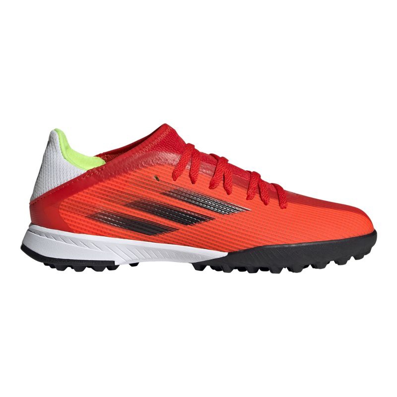 Buty piłkarskie adidas X Speedflow.3 Tf Jr FY3321 czerwone wielokolorowe