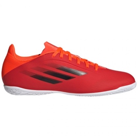 Buty piłkarskie adidas X Speedflow.4 In M FY3346 czerwone pomarańcze i czerwienie