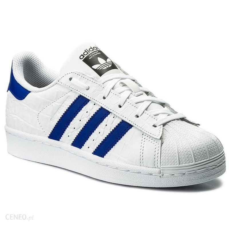 Buty adidas Superstar M BZ0197 białe niebieskie