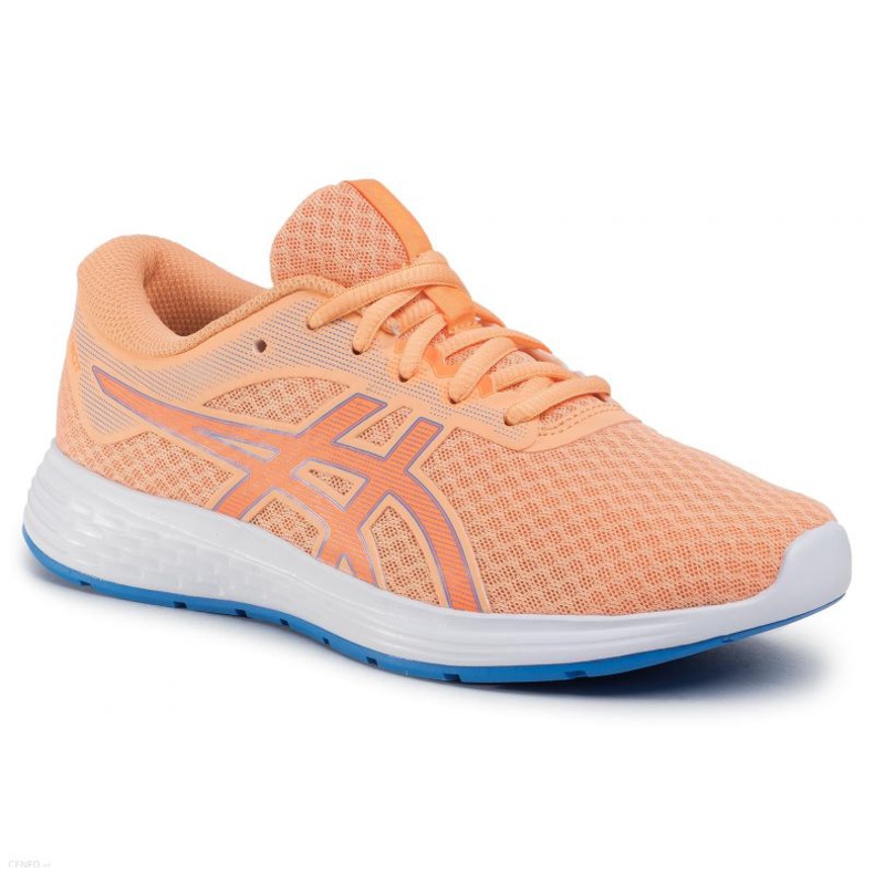 Buty Asics Patriot 11 Gs Jr 1014A070-800 niebieskie pomarańczowe