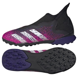Buty piłkarskie adidas Predator Freak .3 Ll Tf Jr FY7637 czarne różowe