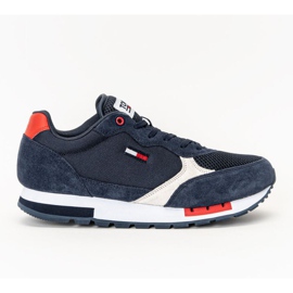 Buty Tommy Hilfiger Jeans Retro Runner Mix M EM0EM00699-C87 białe granatowe