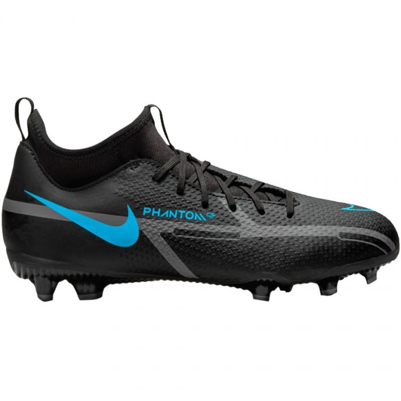 Buty piłkarskie Nike Phantom GT2 Academy Df FG/MG Jr DC0813 004 czarne czarne
