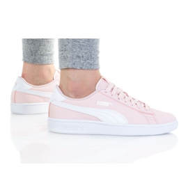 Buty Puma Smash V2 Buck Jr 365182 35 czarne różowe