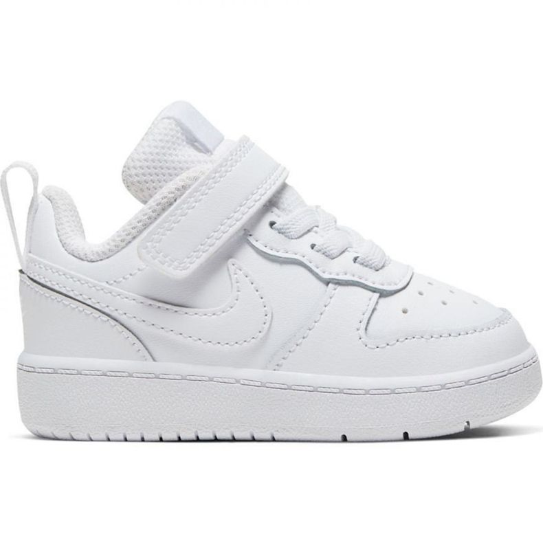 Buty Nike Court Borough Low 2 (TDV) Jr BQ5453-100 białe niebieskie