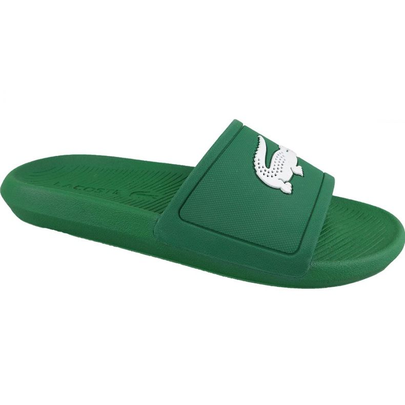 Klapki Lacoste Croco Slide 119 1 M 737CMA00181R7 zielone