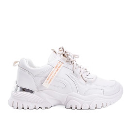 Beżowe sneakersy na grubej podeszwie Zooey beżowy