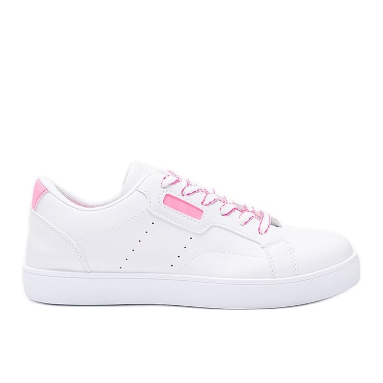 Biało różowe sneakersy Boomshom białe