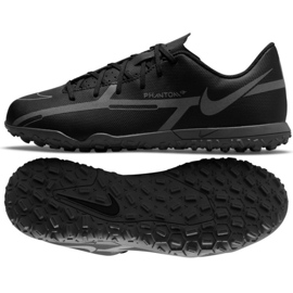 Buty piłkarskie Nike Phantom GT2 Club Tf Jr DC0827 004 czarne czarne