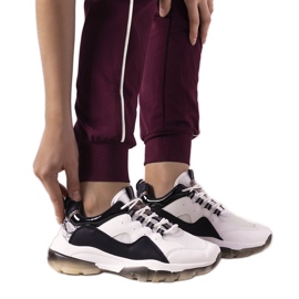 Czarno białe sneakersy z podeszwą ombre Laugh