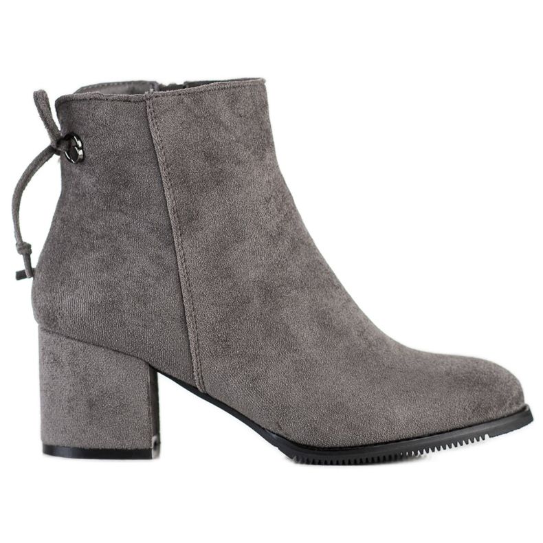 J. Star Botki Z Wiązaniem szare