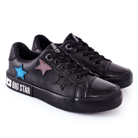 Dziecięce Skórzane Trampki Big Star II374031 Czarne