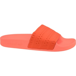 Klapki adidas Adilette Slides BY9905 czerwone pomarańczowe