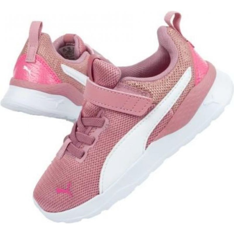Buty Puma Anzarun Lite Metallic Ac Jr 373177 01 niebieskie różowe
