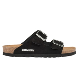 Klapki Geographical Norway Sandalias Bios Doble Hebilla W GNW20409-01 czarne