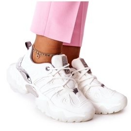 Damskie Sportowe Buty Memory Foam Big Star II274088 Białe