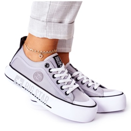 Tenisówki Na Platformie Big Star II274023 Szare