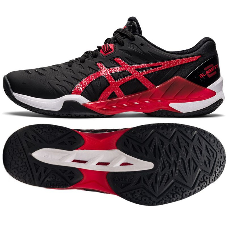 Buty do piłki ręcznej Asics Blast Ff 2 M 1071A044 002 czarne czarne