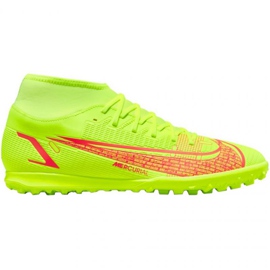 Buty piłkarskie Nike Mercurial Superfly 8 Club Tf M CV0955 760 żółte żółcie