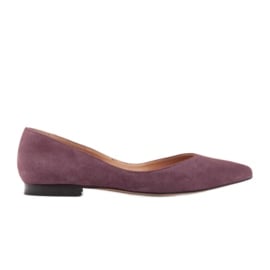 Marco Shoes Baleriny damskie z niskimi bokami fioletowe