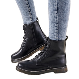 Czarne glany damskie Julietta